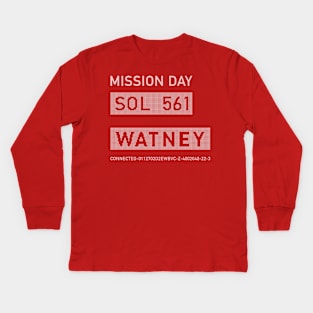 The Martian – Watney Emblem Kids Long Sleeve T-Shirt